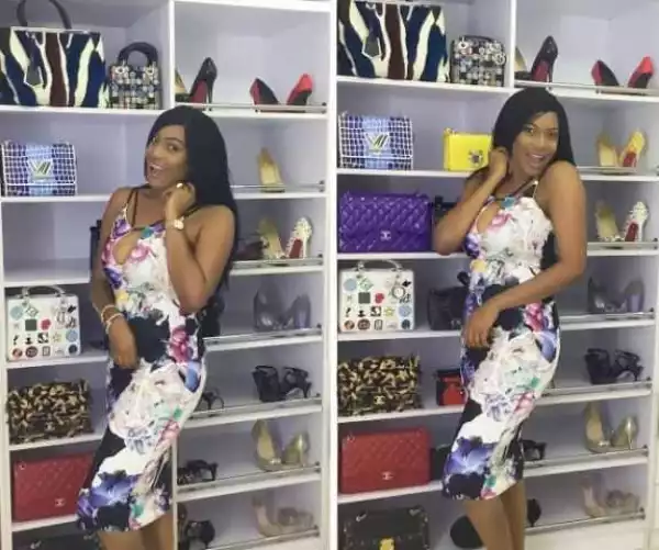 Nollywood Actress Chike Ike Shows Off Inside Her Closet (Photos)
